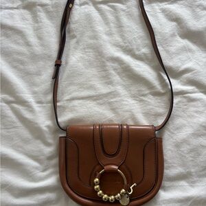 See by Chloe Brown Leather Crossbody Bag